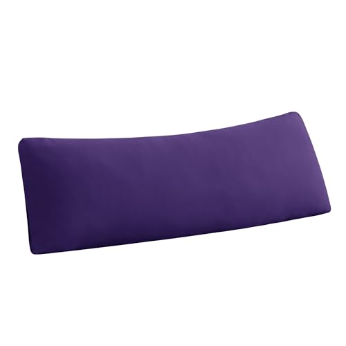 "Stretchy Body Pillow Case Cover - Jersey Knit Long Pillowcase for Body Pillow, 1 Pack - Envelope Closure & Skin-Friendly, Soft and Breathable for Sleeping, 20""x54"", Purple"
