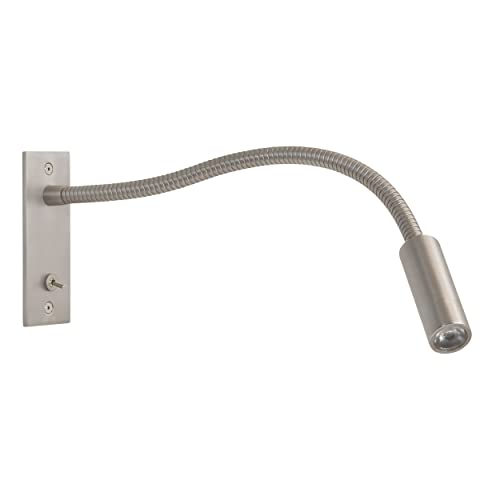 Astro Leo Switched LED Indoor Reading Light (Matt Nickel), High Power LED, Designed in Britain - 1295002-3 Years Guarantee