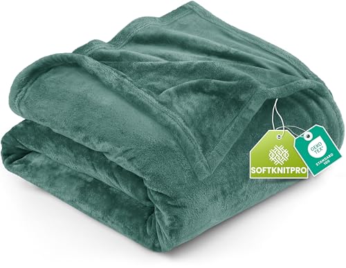 Utopia Bedding King Fleece Blanket 259x228cm 300GSM – Extra Large Soft Fluffy Versatile Luxury Decorative Throws For Sofa, Bed & Settees – Warm Breathable Cosy Gift For Men & Women, Celadon