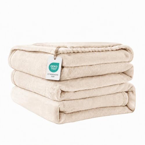 Good Nite Fleece Throw Blanket 150x200cm Soft Flannel Blanket for Sofa Bed - Machine Washable, lightweight throw blanket, ideal for daily use???Fit All Season