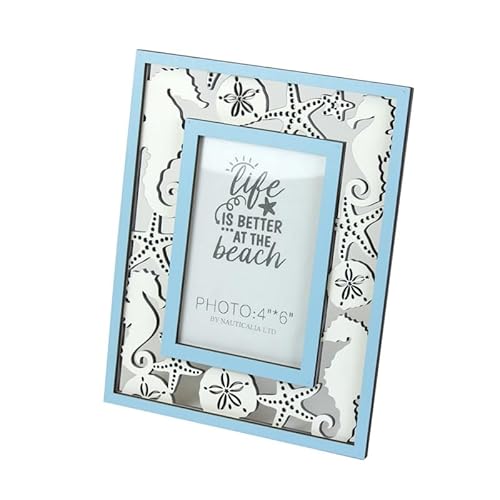 Nauticalia Photo Frame with Cutout Sealife, blue, 19x24cm