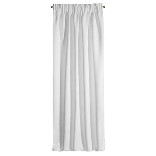 Eurofirany Design91 Smooth Blackout Blackout Ruffle Tape Soft Curtains Modern Simple Bedroom Children's Room Living Room White 135 x 270 cm