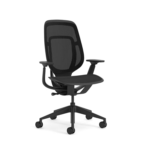 Steelcase Karman Ergonomic Height Adjustable Office Chair with Black Upholstery Made in Europe