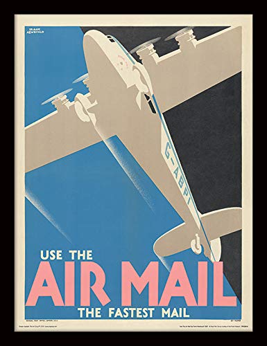 Postal Museum (Use the Air Mail by Frank Newbould 1933) Framed 30 x 40cm Print