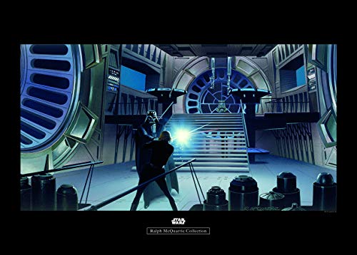 Komar Wall Picture Star Wars Classic RMQ Vader Luke Throneroom Children's Room Decoration Art Print Without Frame WB163-70 x 50 cm Dimensions 70 x 50 cm (Width x Height)