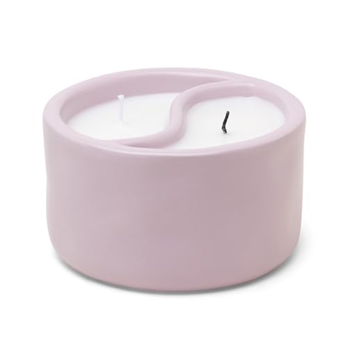 Paddywax Scented Candles Yin-Yang Collection 2-Wick Artisan Candle, 311g, Vetiver Cardamom - Eucalyptus