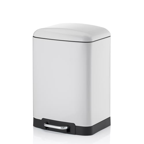 "Kela ""Davino Cosmetic Bin, Stainless-Steel, White, 30 x 15 x 10 cm"