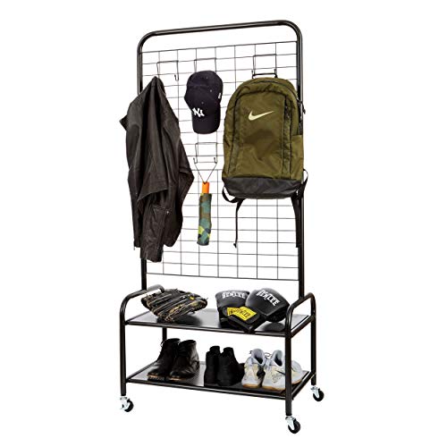 Store It Loft Coat Stand, Metal, Black, 77 x 45 x 167 cm