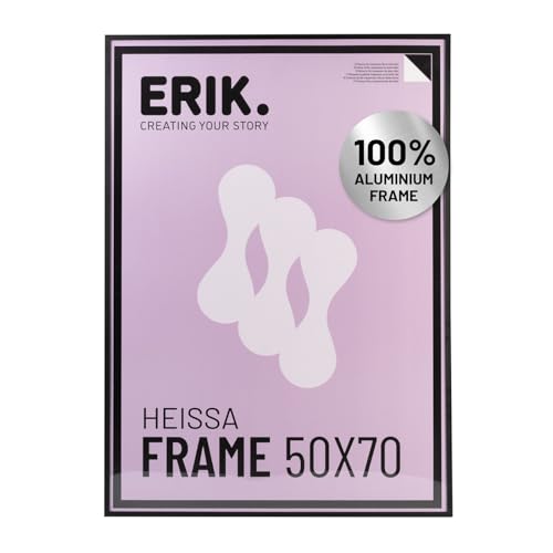 Grupo Erik 50x70 Picture Frame - Black Photo Frames Wall, Large Picture Frames 50cm x 70cm, Family Photo Frame, Art Wall Decor - New Home Gifts, Home Decor Gifts