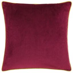furn. Meridian Polyester Filled Cushion (Maroon/Moss - 45 x 45cm)