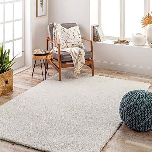 Livabliss Shaggy Rug – Modern Berber-Style Area Rug for Living Room & Bedroom, 200x274 cm, Neutral Boho Soft Plush Thick Pile, Easy-Care Large Rug, Cream