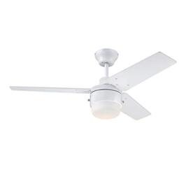Westinghouse Lighting 73042 Talia, Modern Ceiling Fan with Light, 105 cm, White Finish, Opal Frosted Glass