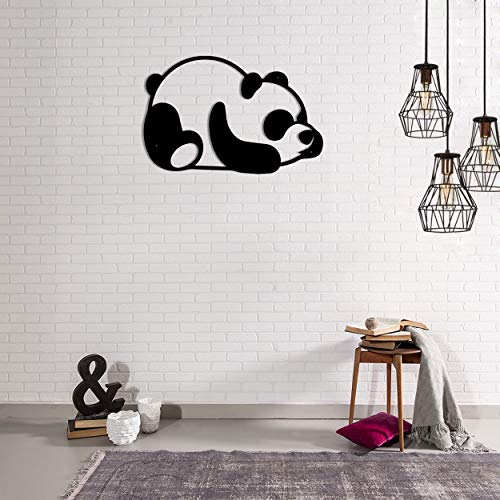 Homemania Wall Decoration, Steel, Black, 50 x 0.2 x 35 cm