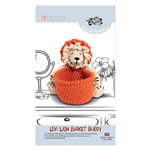 Knitty Critters Basket Buddies, Levi Lion