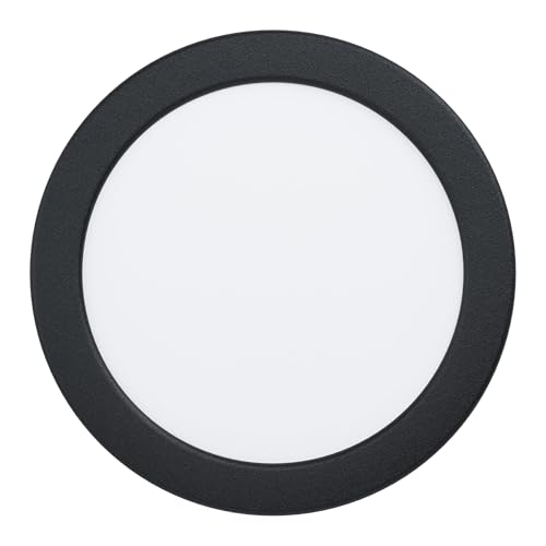 EGLO LED recessed spotlight Fueva 5, Ø 16.6cm, steel and plastic diffuser