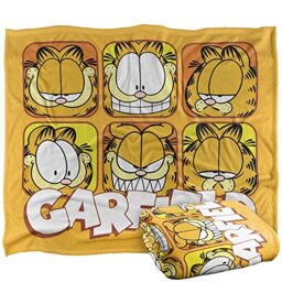 Garfield Faces Silky Touch Super Soft Throw Blanket 152 X 127 Cm