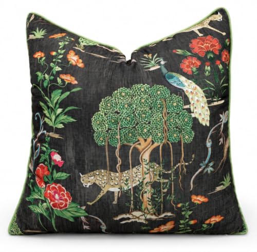 VAGMINE Zulu Forest Printed Decorative Accent Throw Pillow Cover - Pillowcase for Living Room Sofa, Couch Pillow Cover, Chair Cushion Covers - 20x20 Inches