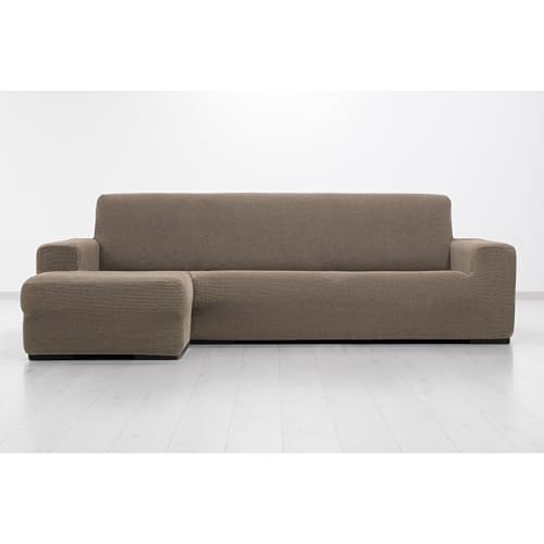 MAXIFUNDAS FUNDAS DE SOFA & CHAISE LONGUE. Super Elastic Chaise Longue Cover Relive Left Arm Short (Facing Facing) Linen Super Elastic Sofa Cover for Chaise Longue Sofa