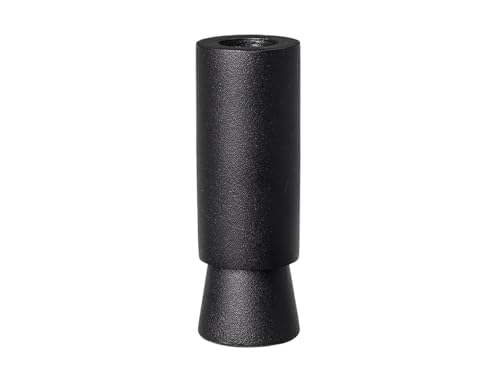 broste Copenhagen Anker Candle Holder, Aluminium, Black, 11 x 4 cm