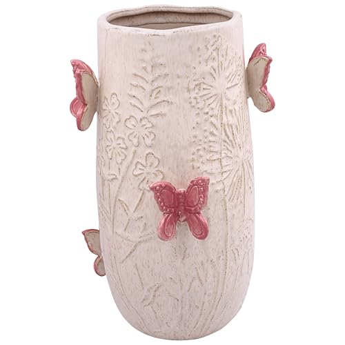Lesser & Pavey Butterflies Vase Large For Living Room & Home Decor - Stylish Vases For Fresh & Artificial Flowers - Modern Vases Centerpiece For Office & Table- Decorative Gift For Women & Men