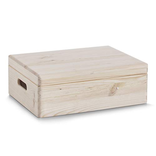 Zeller 13326 Box, Wood, natural, 40 x 30 cms (15.5 x 11.5 Inches)
