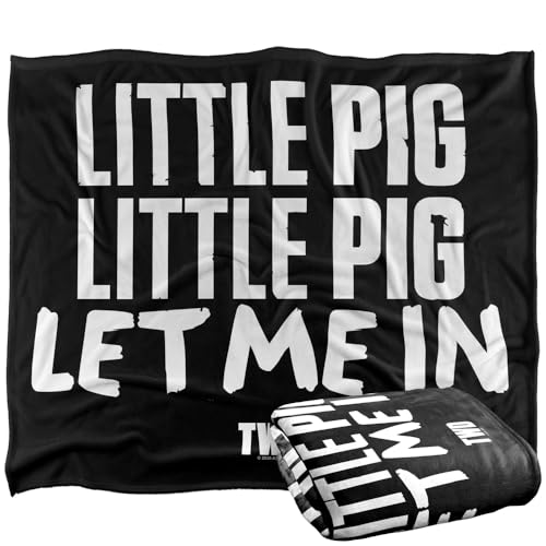 popfunk The Walking Dead Little Pig Let Me In Negan Silky Touch Super Soft Throw Blanket 152 X 127 Cm