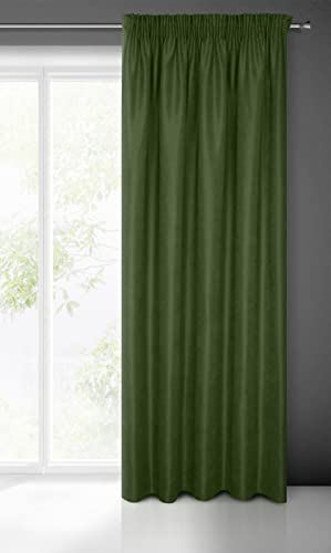 Eurofirany Curtain Ruffle Tape Tunnel Plain – 1 Piece Living Room Bedroom