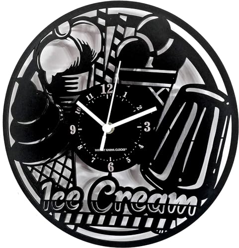 Instant Karma Clocks Wall Clock ➤ Ice Cream Shop