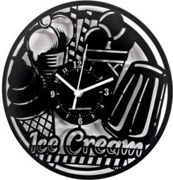 Instant Karma Clocks Wall Clock ➤ Ice Cream Shop
