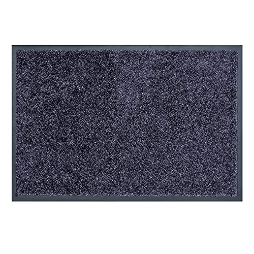 ASTRA dirt trap, washable doormat, robust, durable door mat, for indoor use, blue-grey, 60 x 90 cm