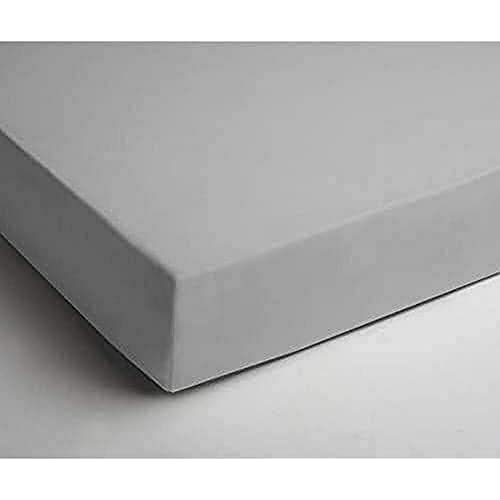 Papillon Fitted sheet interlock jersey light grey, Cotton, 90 x 200 cm