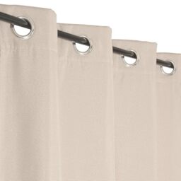Atout Ciel Thermal Curtain with Eyelets 140 x 240 cm Ready to Hang Beige