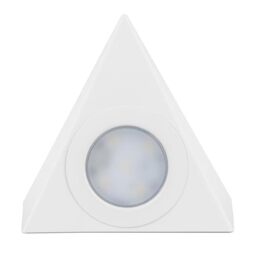 Bright Source LED Triangular Pyramid Cabinet Cupboard Unit Shelf Light, White, 2.5W, 220lm, 3CCT Switchable 3000K 4000K 6000K
