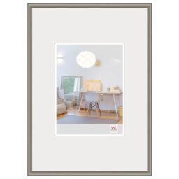 walther Design Picture Frame Steel 29,7 x 42 cm (DIN A3) with Art Glass, New Lifestyle Plastic Frame KVX342D