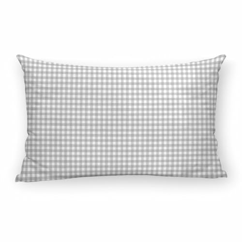 Decolores Cushion cover Vichy Grey C Light Grey 30 x 50 cm 100% cotton