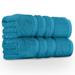 GC GAVENO CAVAILIA Premium Jumbo Bath Sheet 2 Pack - 100% Ring Spun Cotton Towels Bath Sheet - Highly Water Absorbent & Quick Dry Extra Large Bath Sheets - Soft Hotel Quality Bath Towel - Turqouise