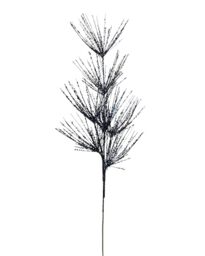 Navy Blue Glitter Firework Christmas Spray – 74 cm Decorative Stem for Wreaths & Garlands