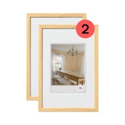 walther design BP030KD Peppers Picture Frame, Pine, 20 x 30 cm, Pack of 2, Wooden Frame
