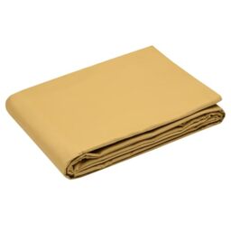 STOF - Flat Sheet - Size 180 x 290 cm - Cotton Percale Quality - 100% Oeko-Tex Certified Cotton - Mustard Colour - Elysee Model - Bed Linen for Home - Soft and Comfortable