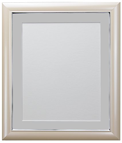 FRAMES BY POST Soda Picture Photo Frame, Plastic, Peach with Light Grey Mount, 30 x 24 Image Size 24 x 20 Inch
