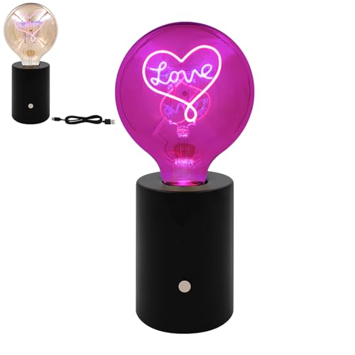 Lesser & Pavey LED Text Lamp Love Night Lights- Gift for Your Loved Ones - Living Room Décor Night Lamp - Decorative Night Lights for Home & Office