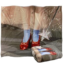 THE WIZARD OF OZ Ruby Slippers Scene Silky Touch Super Soft Throw Blanket 152 x 127 cm