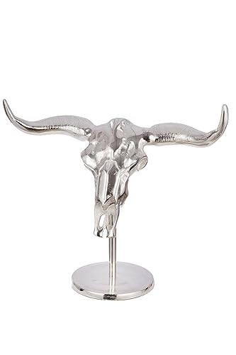 Casablanca modernes Design Decorative Sculpture, Aluminium, Silver, 65 x 66 x 28 cm