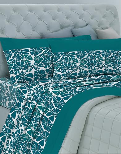 GEMITEX Cotton Bed Set, 100% Breathable Cotton Free of Harmful Substances, Certified Quality Standard 100 by OEKO-TEX Confidence in Textile, Double Bed, G25/OTTANIO, Designed in Italy