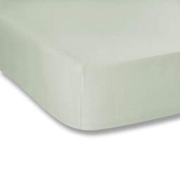 Plain Dyed Light Green Fitted Sheet 90x200cm 100% Cotton Percale