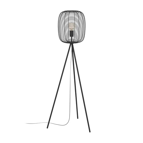 Eglo Tripod Floor lamp Rinroe, Three-Legged floorlamp for Living Room