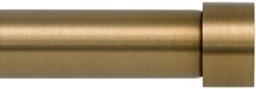 Ivilon Drapery Window Curtain Rod - End Cap Style Design 1 Inch Pole. 28 to 48 Inch Color Warm Gold