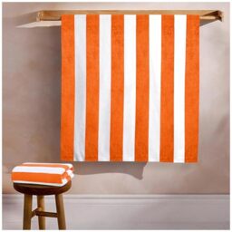 GC GAVENO CAVAILIA Microfiber Beach Towel Large - Super Absorbent Sand Free Beach Towels - Extra Large Beach Towel for Adults (100x200 cm) - Soft, Compact, Lightweight (1 Piece) - Orange