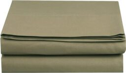 Elegant Comfort Premium Hotel Quality 1-Piece Flat Sheet, Luxury and Softest 1500 Premium Hotel Quality Microfiber Bedding Flat Sheet, Wrinkle-Free, Stain-Resistant, King, Sage