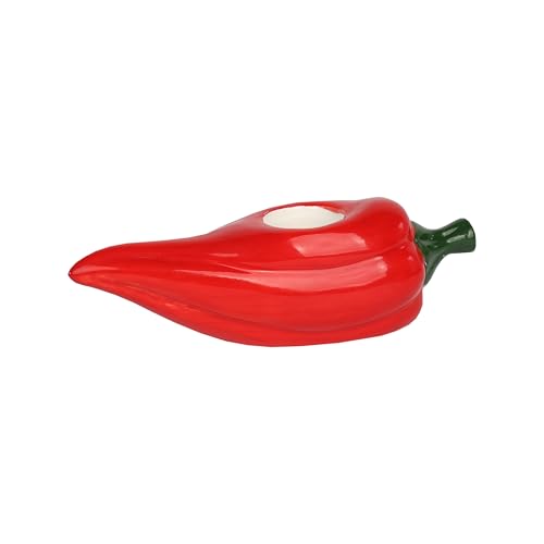 Talking Tables Ceramic Chilli Candle Holder – Vibrant Red Pepper Candlestick Stand, Quirky Table Décor & Unique Centrepiece for Parties, Kitchen Displays, Gift for Chilli Lovers